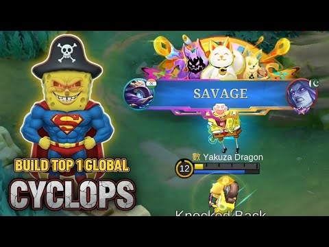 Savage With Super Damage || Cyclops Best Build Ever || Cyclops One Shot Build || Mobile Legend