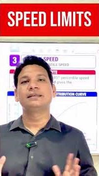 Speed Limit vs Design Speed Explained 🚗 | Highway Engineering | Akash Sir #shorts