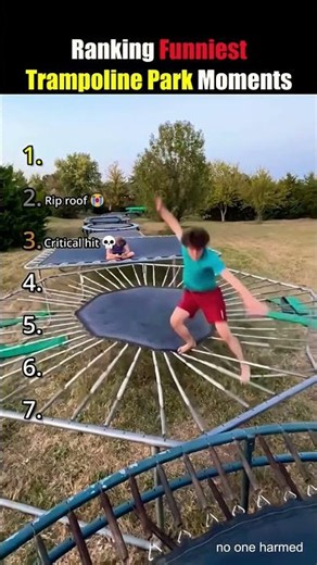 I Ranked These Trampoline Fails So You Don't Have To #funny #trampoline #fails