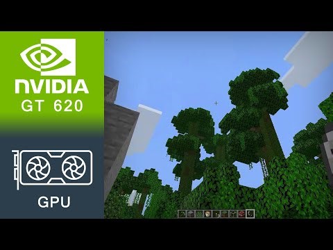 Minecraft Gameplay NVIDIA GeForce GT 620 (1GB VRAM)