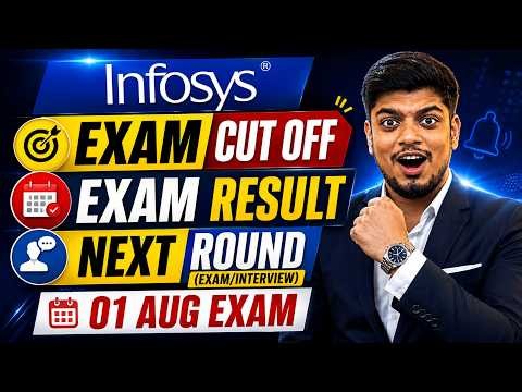 Infosys Exam Cut Off & Exam Result Timeline | Infosys 01 Aug Exam | Infosys Next Round/Interview?
