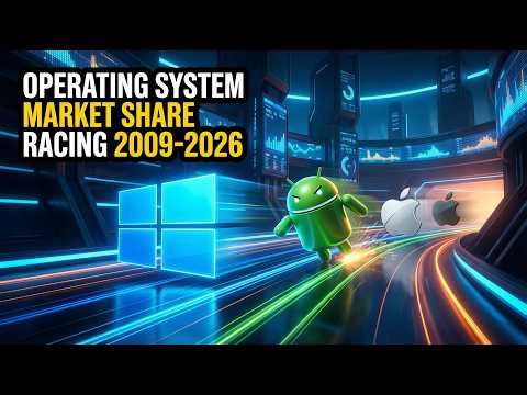 Operating System Market Share Racing (2009-2026) | The Rise of Android & Fall of Windows