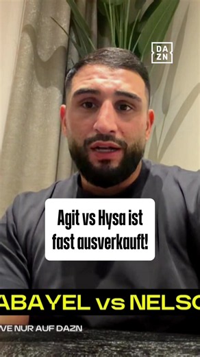 Noch mehr als einen Monat bis zu Kabayel vs Hysa und das Event ist so gut wie ausverkauft. 🤯❤️ Den Kampf seht ihr exklusiv live auf DAZN. #KabayelHysa #AlleFürAgit #UnserWeltmeister #Boxen #DAZNfightclub