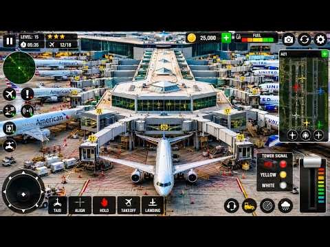 Airport Air Traffic Control Simulator - Manage Boeing Planes & Emergency Landing - Android Gameplay