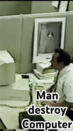 Man destroys computer #shorts