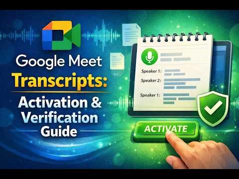 Google Meet Transcripts: Activation & Verification Guide