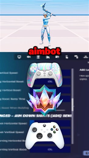 SECRET CONTROLLER SETTINGS = Aimbot 🎯 (PS5 & XBOX) #fortnite #shorts #fortnitesettings