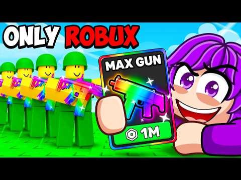 Starting Over with ONLY ROBUX in Mini War (Roblox)
