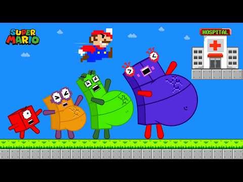 Mario helps All Blocks Phase 1-4 to Hospital in Maze Level Up | Game Animation