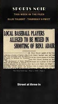 1925: "Hunt Three Baseball Players in 135th St. Killing" | This Week in the Files #shorts