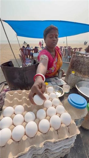Popular Morning Breakfast in Digha sea beach