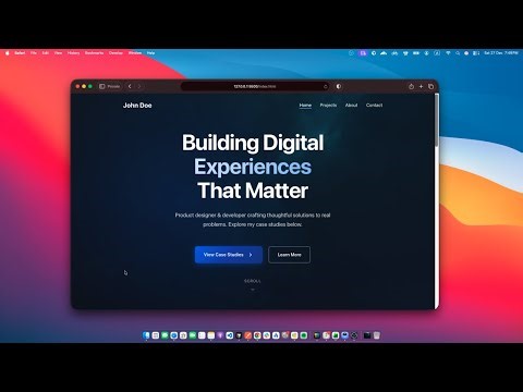 Project Case Study Portfolio Website | HTML CSS JS