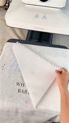 DIY Gender Reveal Welcome Sign 🩵🩷 | Personalized Party Decor with xTool Apparel Printer