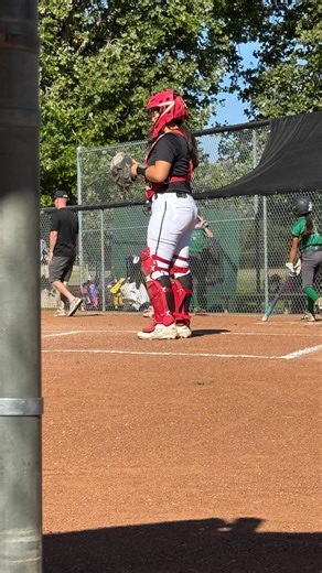 Here is my catcher putting in the work. Love watching her play #nationalcatchersday | Angelita Monica Lopez