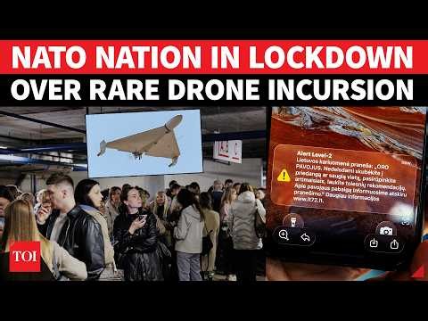NATO Nation In Lockdown After Drone Strike; MPs, Ministers, Residents In Bomb Shelters | Lithuania