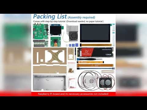 Review: FREENOVE Raspberry Pi 5 Case with Screen (4.3'' Touchscreen), 128GB M.2 NVMe SSD 800 M...