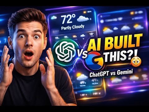 ChatGPT vs Google Gemini – The Ultimate Weather App AI Showdown!