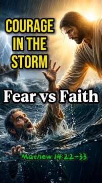 Courage in the Storm (Matthew 14:22–33) fear vs faith
