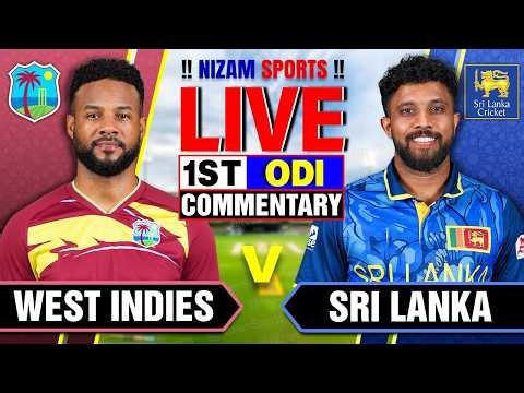 🔴Live: West Indies vs Sri Lanka | 1st ODI | Live Cricket Score & Commentary