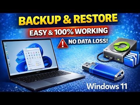 Windows 11 Backup and Restore Trick (100% Safe!) 🔥 Save Your Data Now!