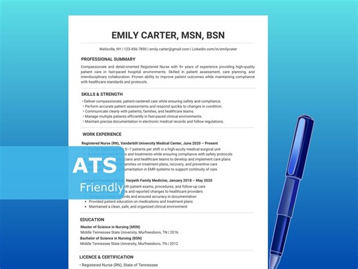 Simple Resume Template, Clean Resume, ATS Friendly Resume Word, Minimal CV, Google Docs Resume, Editable - Etsy