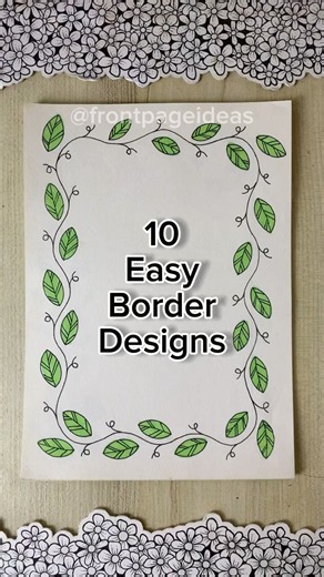 10 Easy front page design for school projects and idea note journals | Aesthetic Girl #shorts #howto
