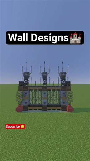 Minecraft Wall Designs With Details And Ideas #shorts #viral