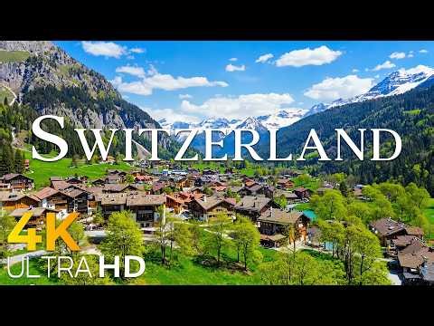 Switzerland Nature 4K 🌿 Alpine Beauty, Lakes & Scenic Mountain Views