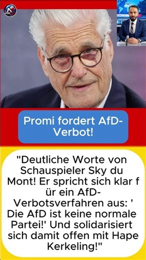 Promi fordert AfD Verbot! | #SkyDuMont #AfDVerbot #HapeKerkeling #Verbotsverfahren
