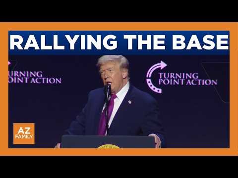 President Donald Trump rallies supporters in Phoenix ahead of midterms