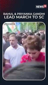 Rahul Gandhi & Priyanka Gandhi Lead INDIA Bloc March to SC Demanding CEC Resignation | N18S