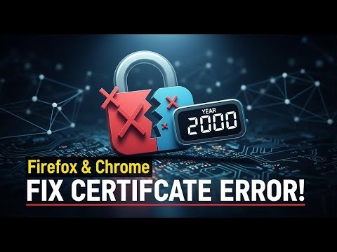 Fix This Server Security Certificate Is Not Yet Valid Firefox And Chrome On Windows