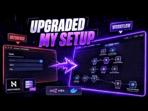 Upgrading My Self-Hosted Automation System ( Hostinger VPS + n8n ) ✨
