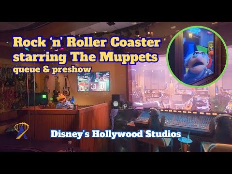 Rock 'n' Roller Coaster Starring The Muppets Queue and Preshow - Disney's Hollywood Studios