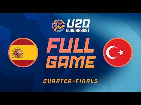 Quarter-Finals | Spain v Türkiye | Full Basketball Game | FIBA U20 Women's EuroBasket 2026