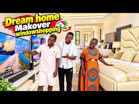 OUR DREAM HOME MAKEOVER BEGINS! 🏡😍 Furniture & Giant TV Window Shopping + Beautiful House Tour!