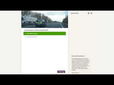 exercice 1 (CODE DE LA ROUTE)