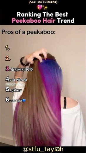 Ranking The BEST Peekaboo Hair Trend 💇‍♀️✨ #tiktokviral #hair