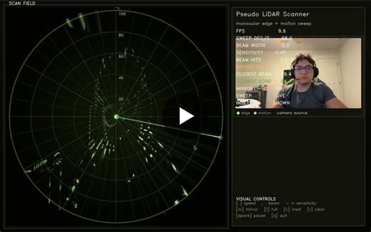 Pseudo LiDAR Scanner with Webcam and Python | Fabio Facin posted on the topic | LinkedIn