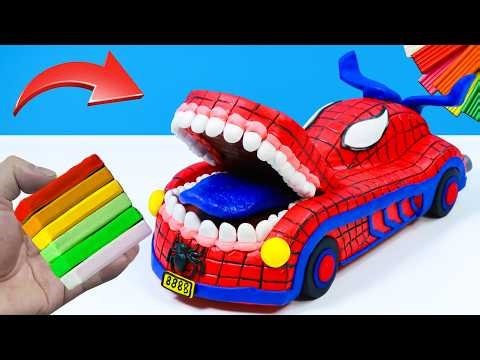 DIY Super Cool Spider-Man Supercar Model Made from Clay | Polymer Clay Tutorial