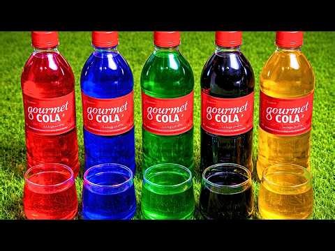 experiment big toothpaste eruption from giant coca cola rocket, mtn dew, fanta, cola and mentos