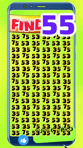 Can You Find the Only 55? 🔍🤯