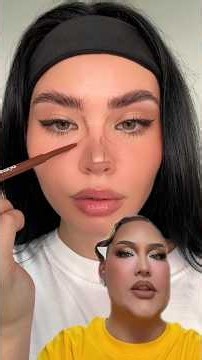 trying a BUTTON nose contour hack! 👃🏻✨