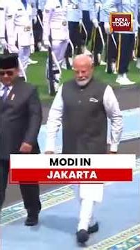 PM Modi Receives Grand Ceremonial Welcome In Jakarta, President Prabowo Subianto Present | #modi