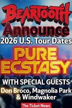 Beartooth Announce Pure Ecstasy 2026 U.S. Tour Dates with Don Broco, Magnolia Park & Windwaker