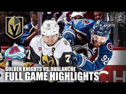 Western Conference Final – Game 2: Vegas Golden Knights vs. Colorado Avalanche Highlights | ESPN NHL