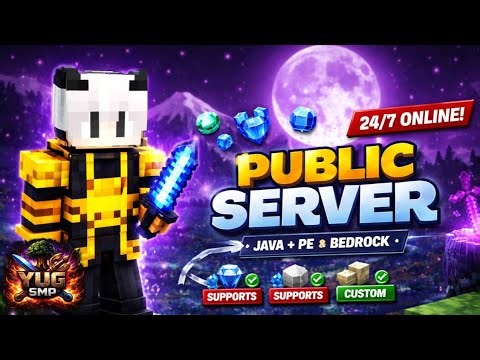 MINECRAFT LIVE | PUBLIC SMP LIVE | JAVA+ BEDROCK SMP! 24/7 ONLINE #minecraft