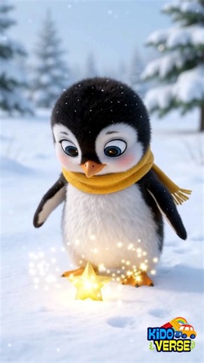 🐧⭐ Baby Penguin Plants a MAGIC STAR! ✨❄️ | Cute Kids Cartoon #Shorts #kids #kidsshorts