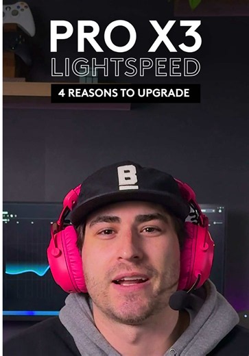 Hear the flank. Call the play. Stay locked in. PRO X3 LIGHTSPEED was built for exactly that. #gaming #esports #gamingheadset #logitechg