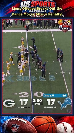 Lions Offense Breaks Out the Dance Moves After a Penalty! nfl highlights nfl